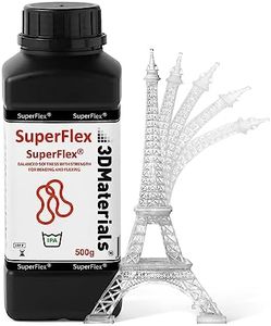 Superflex 3D Printer Resin, Softness 80A Simulating Flexible Rubber, Made in Korea by 3DMaterials (500g, Clear)