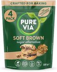 Pure Via Baker’s Secret® Soft Brown Sugar Alternative Perfect for Baking 300G (Pack of 4)