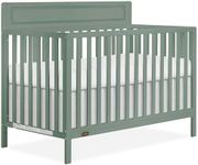 Dream On Me Avery 5-in-1 Convertible Full-Size Baby Crib in Meadow Green, Converts to Toddler Bed, Daybed & Full-Size Bed, 3 Adjustable Mattress Heights, Greenguard Gold & BSA Certified