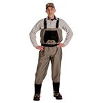 Caddis Men's Taupe Affordable Breathable Stocking Foot Wader, Small