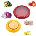 LINXIU Vegetable Fruit Storage Containers for Fridge Reusable Food Savers Lemon Keeper Refrigerator Vegetable Crisper Keeps Tomato Fresh 2 Pcs