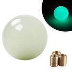 RYANSTAR Gear Shifter Glowing Pearl Ball Shift Knob 54mm Compatible with Manual/Automatic Short Green Glow in The Dark