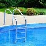 Bluewave Swimming Pool Ladder for In Ground Pools | Heavy Duty Stainless Steel Pool Step Ladder with Easy Mount Legs 304, 5 Steps