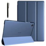 ProElite Cover for Samsung Galaxy Tab A9 8.7 inch Case Cover, Smart Flip Case Cover for Samsung Galaxy Tab A9 8.7 inch Translucent Back with Stylus Pen, Dark Blue