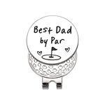 Fathers Day Present for Husband from Wife Gag Gifts for Dad from Daughter Best Dad by Par Golf Ball Marker New Daddy Birthday Gifts for First Time Dad to Be Valentines Day Christmas Magnetic Hat Clip