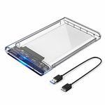 ORICO 2.5 Inch USB 3.1 Gen1 to SATA 6Gb/s SSD Hard Drive Enclosure, External HDD Caddy Case with UASP for 2.5" SATA III