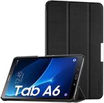 EasyAcc Case for Samsung Galaxy Tab A6 10.1 2016, Ultra Thin Case with Stand Function and Auto Sleep/Wake Up Function Slim Leather Case Perfect for Galaxy Tab A 10.1 Inch T580/ T585, Black