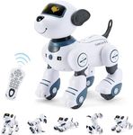 FUUY Robot Dog for Kids Robot Dog Remote Control Toy Interactive Robot Pet Robotics Toys Intelligent Robo Dog Programmable Sing & Dance Design Birthday Gifts Kids Age 3 5 4-6 Year, Blue