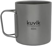 Kuvik Double-Walled Titanium Mug 450ml (15.2 oz) - Ultralight and Compact Mug for Backpacking, Camping, and Everyday Use