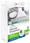 Guardmax Terry Cotton Zippered Mattress Encasement - Full Size - 100% Waterproof and Bed Bug Proof Mattress Protector - Absorbent Six-Sided Mattress Cover, Bed Sheet is Soft and Breatheable