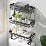 Over The Toilet Storage Shelf, 3 Tier Bathroom Shelf above Toilet, Bathroom Organizers, Toilet Storage Rack, Multipurpose Storage Organizer for Bathroom, Laundry