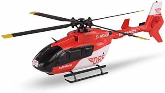 Amewi 25327 AFX-135 DRF - Helicóptero de 4 Canales (6 G, 2,4 GHz, RTF), Color Rojo y Blanco