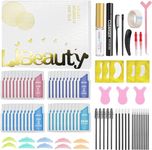 Libeauty Eyelash Lift Kit, 40PCS Eyebrow Lamination Kit, Lash Lift Kit, Long Lasting Curl, Super Sticky Glue, With Toolkit, for Home and Salon Use