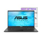 ASUS Vivobook 15, 15.6-inch (39.62 cm) FHD, Intel Pentium Gold 7505, Thin and Light Laptop, (8GB RAM/256GB SSD/Intergrated Graphics/Windows 11 Home/Indie Black/1.8 Kg), X1500EA-EJ111WS