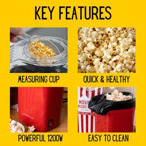 Domestic King Popcorn Maker 1200W – Hot Air Popper Machine