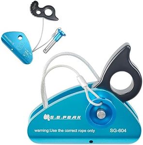 SEPEAK 15kN Detachable Rope Grab Ascender, Flip Line Adjuster, Grip Clamp,Fall Protection Belay Device for Rock Climbing,Tree Arborist,Climbing Rescue Caving, Mountaineering/Fit for 11~13 MM Rope/Blue