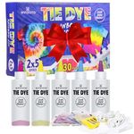 WINSONS Tie Dye Kit, 5 Colours Non Toxic Permanent Fabric Dye Art Set for Women for Homemade Party Creative Group Activities DIY Gift