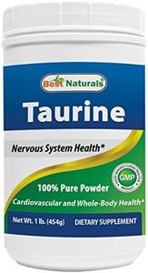 Best Naturals 100% Pure Taurine Powder Free Form - Taurine 1000mg per Serving - 1 Lb (454 gm) (1 LB (Pack of 1))