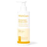 WishCare Sunscreen Body Lotion with SPF 50 PA++++ In- Vivo Tested | Body Sunscreen With Broad Spectrum UVA & UVB Protection, No White Cast | With Carrot Seed & Raspberry | For All Skin Types | For Women & Men | 200ml