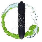 TKPLAY Electric Strong Shock Powerful Bullet Rod Toys Travel Mini Size Waterproof Bullet Massage Rod Portable Soft Toys for Women Pleasure Travel Gift Black