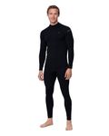 DANISH ENDURANCE Men's Merino Thermal Underwear Set for Extreme Cold, Long Johns for Men, Mock Neck Winter Thermals Medium Black 1-Pack