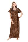 Soulemo Women's Blended Alpine Nighty (M - Bust 42, Mehndi 70) 1642UM