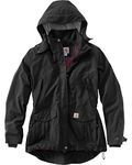 Carhartt Women's Storm Defender Relaxed Fit Heavyweight Jacket, Black, M