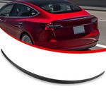 Leeiion Tesla Model 3 ABS Rear Spoiler Wings for 2017-2023 Tesla Model 3 Rear Trunk Spoiler Lip Tail Wing Rear Trunk Lid (OEM Spoiler, Matte Carbon Fiber)