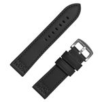 DBLACK ''CROXX'' Thick Strap Design, Leather Watch Strap // For 20mm, 22mm, 24mm, 26mm, 28mm, or 30mm (Choose Your Size & Color) (Black, 22mm)