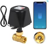 Owfeel WiFi & Bluetooth Smart Water Valve, DN15 Ball Brass Valve, WiFi Control Water Shutoff Valves Compatible with Alexa, Google and Application Program iOS/Android, Only 2.4GHZ WiFi(1/2")