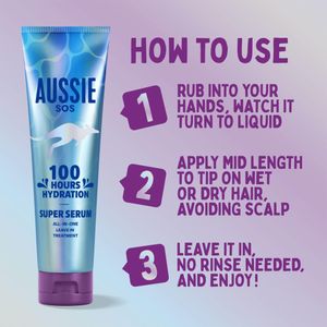 Aussie Super Serum Leave-In Conditioner 160ml – Hair Treatment