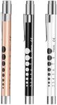 CAVN Pen Lights for Nurses, 3-Pack Reusable Medical Penlights with Pupil Gauge for Nursing Doctor Students White Light, Nurse Gifts, Black/White/Rose Gold