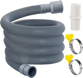 THJOPOKEEL Washing Machine Drainage Hose, Washing Machine Drainage Hose Extended kit, Bringing 1 Extended Adapter and 2 Hose Clips (1.5m)