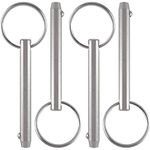 4 Pack Quick Release Pins, Diameter 5/16"(8mm), Usable Length: 2-1/4"(57mm), Full 316 Stainless Steel, Bimini Top Pin, Marine Hardware, All Parts are Made of 316 Stainless Steel