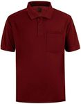 MOHEEN Short Sleeve Performance Polo Quick-Dry Stretch Golf Polo Shirt for Men (Wine Red,XL)