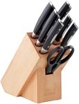 Scanpan Classic 8-Piece Knife Block Set 20.6 cm*13.6 cm*41.5 cm Black