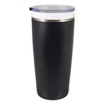 CeramiSteel Coffee Ceramic Travel Mug (22 ounce), Ceramic Rim & Inner Coating on Insulated Stainless Steel Tumbler, Durable Black Finish