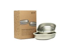 Sure Petcare SureFeed Stainless Steel Bowl Set, Compatiable with Sure Petcare SureFeed Microchip Pet Feeder, SureFeed Microchip Pet Feeder Connect and Sealed Pet Bowl, Metal, Pet Food Bowl, Pack of 2