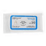 InstruDent All Med Silk Braided 3-0 3/8 Circle Reverse Cutting Suture (Pack Of 12) - 26mm