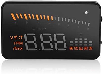 VGEBY Car Truck OBD II HUD Head Up Display Color LED Projector Speed Warning System