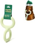 Earth Rated Tug of War Dog Toy, Interactive Pull Toy for Adult and Puppy Dogs, Ergonomic Grip, Natural Rubber, Small, Green