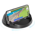 Loncaster Car Phone Holder Mount, [Horizontal 360° Rotatable] Silicone Phone Mount for Car Dashboard, Hands Free Cell Phone Holder Car Compatible with iPhone 17 16 15 14 13 Pro Max Samsung Phones