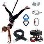 Upupto Modern Polyester Bungee Dance Resistance Band, Load 110kg, Suitable for Weight 180-240 pounds, Fitness Aerial Yoga Cord Equipment for Home Gym Yoga