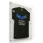 Get Acrylic Photo Frames - Adult Sports Shirt Display Frame 75cm x 85cm for Football Shirt, Rugby Shirt, Band T-Shirt, Basketball T-Shirt. Suitable For All Adult Sizes - Clear Floating Frame