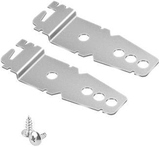 2pcs Dishwasher Mounting Bracket for Whirlpool, Under Counter Dishwasher Clips Universal 8269145 Dishwasher Bracket for Granite Countertop with Screws Compatible with GE Samsung Whirlpool