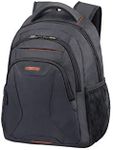 AMERICAN TOURISTER at Work - Laptop Backpack, Grey (Grey Orange), S (13.3"-14"), Backpack S (13.3"-14")