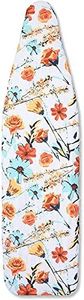 Juvale Ironing Board Cover with Floral Print Padding, Drawstring, Standard Size (15 x 54 in)