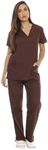 Just Love 22256V-XL Chocolate Women's Scrub Sets/Medical Scrubs/Nursing Scrubs