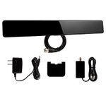 UltraPro TV Antenna, Newest 2020 Amplified Bar Design, Long Range Smart TV Indoor Antenna, Amplifier Signal Booster, Supports 4K 1080P HD Digital VHF UHF, Free HDTV Channels with Coax Cable, 47331