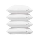 Acanva Cooling Bed Pillows for Sleeping 4 Pack, Luxury Hotel Quality with Premium 3D Down Like Filling for Back, Stomach or Side Sleepers, Soft & Comfortable, Standard (Pack of 4), White 4 Count